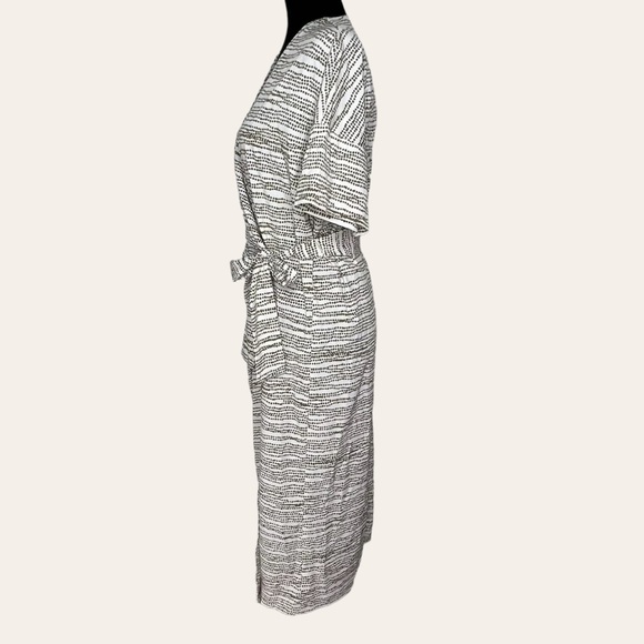 EUC Prologue Cream Women Wrap Polka Dot Dress size M - Picture 3 of 5